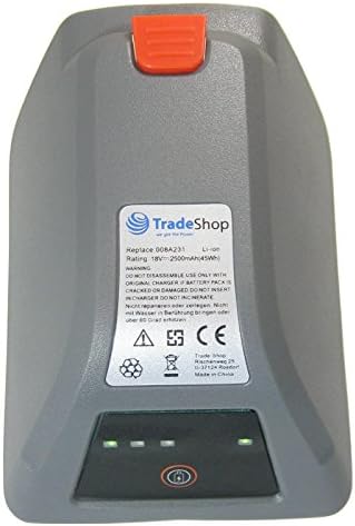 Trade-Shop Li-Ion Akku 18V / 2500mAh ersetzt Gardena 008A231 für Gardena 8025-20 Comfort Wand-Schlau