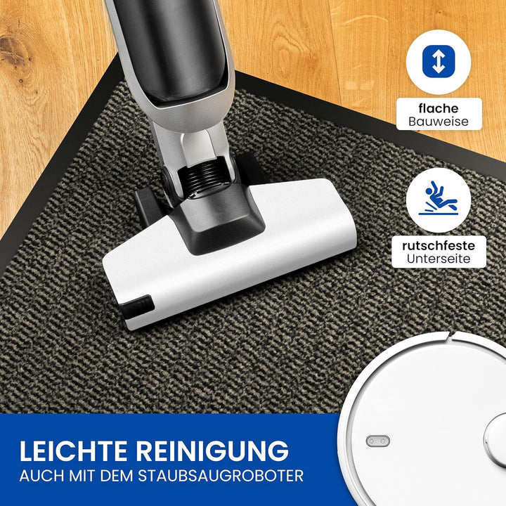Gentle North Hochwertige Fussmatte beige 90x150cm gross für Innen & Aussen - Schmutzfangmatte rutsch