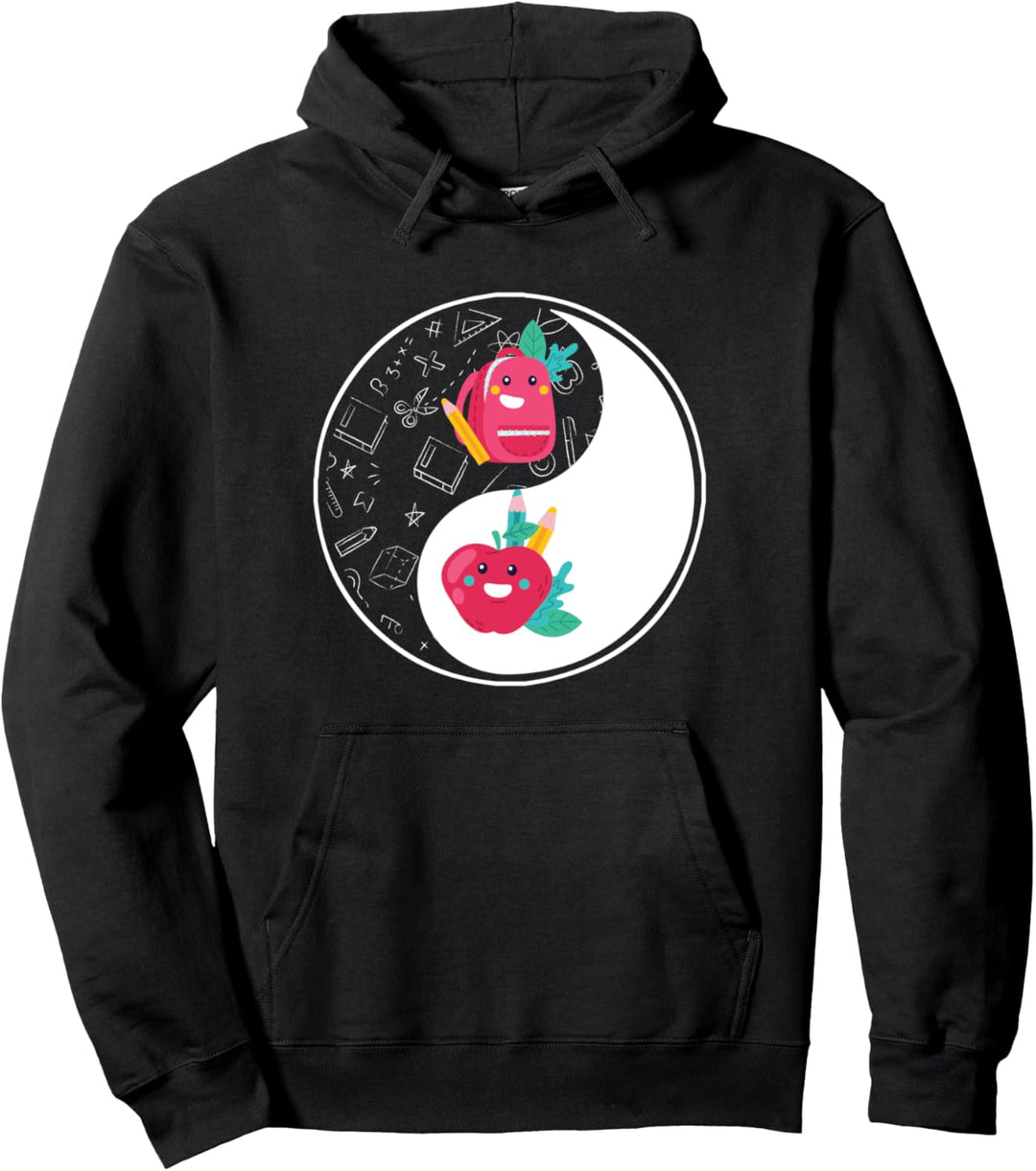Yin und Yang Student Kunst Schule Wissenschaft Geschenk Pullover Hoodie