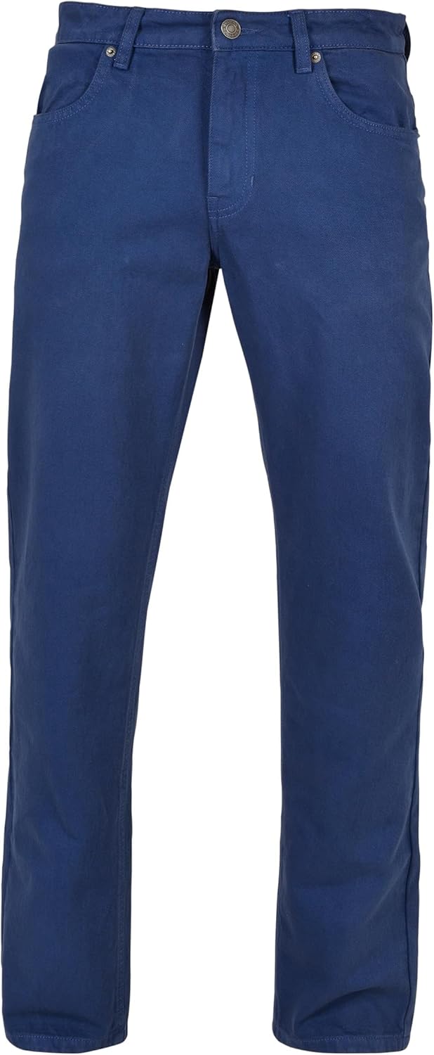 Urban Classics Herren Open Edge Loose Fit Jeans 30 Darkblue, 30 Darkblue