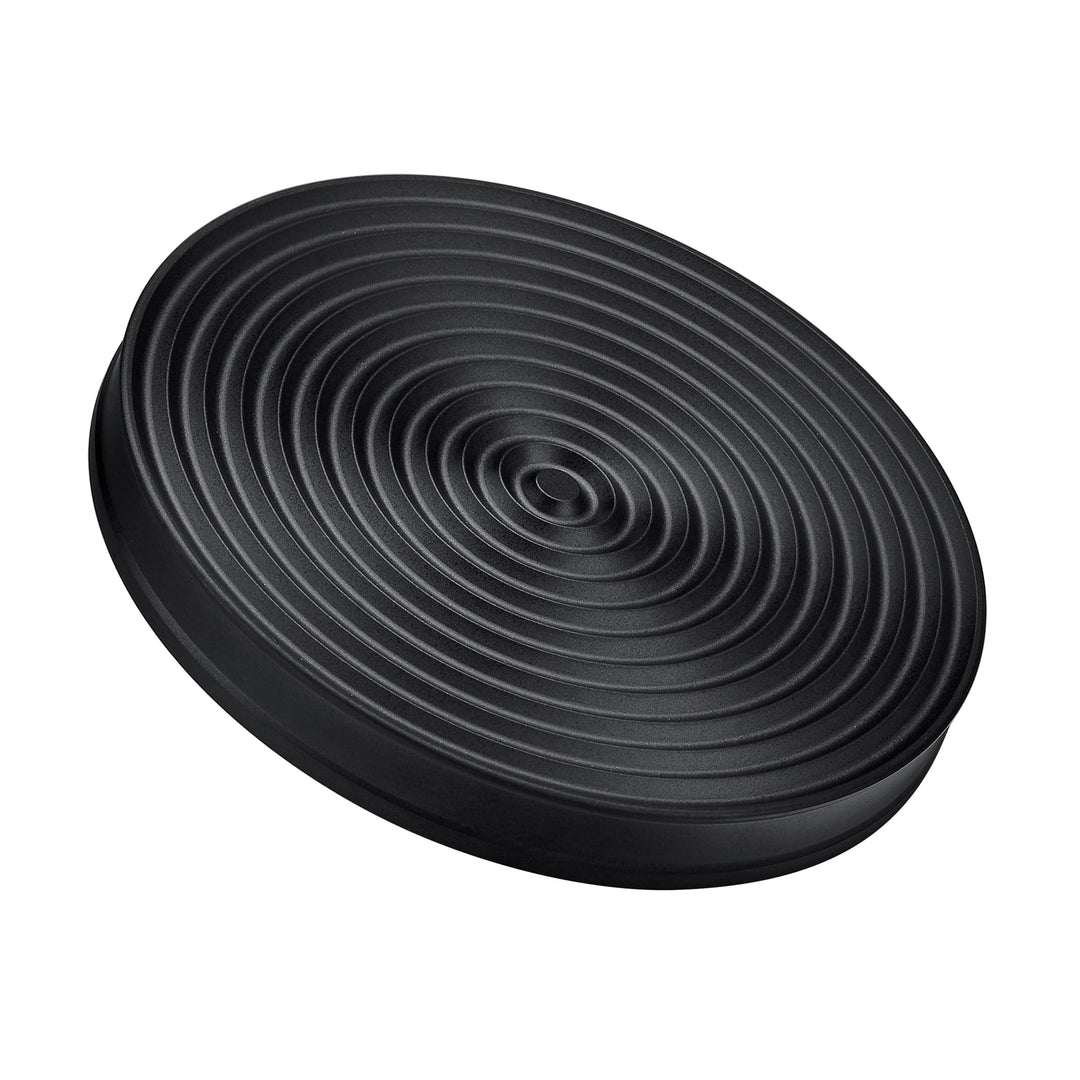 Normcore 53,3 mm Ersatz-Tamper-Basis, Titan-PVD-beschichtete geriffelte Basis, zusätzlicher Silikon-