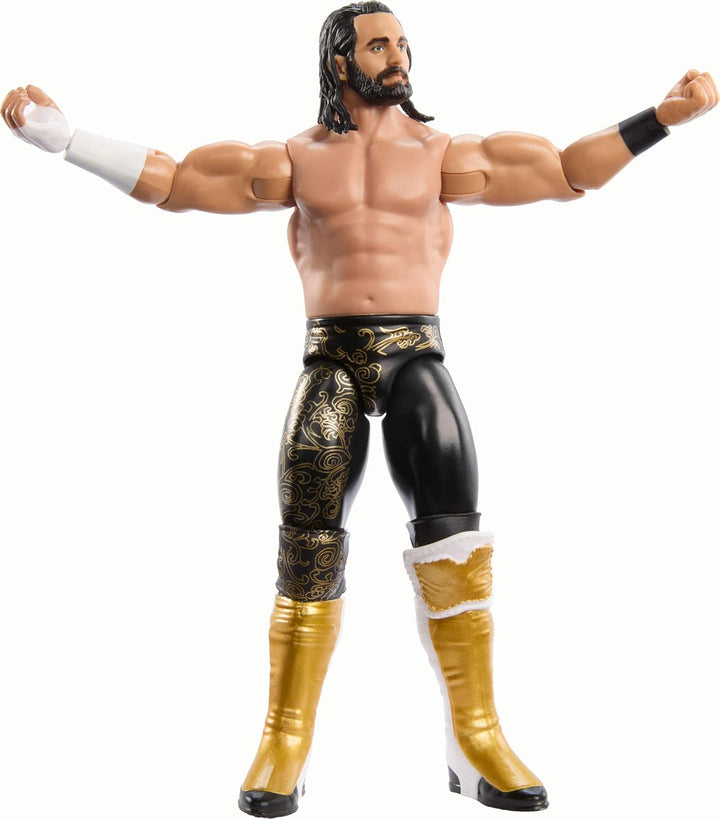 Mattel WWE Top Picks Actionfigur, 15,2 cm grosse Seth Rollins zum Sammeln, mit 14 Gelenkpunkten und