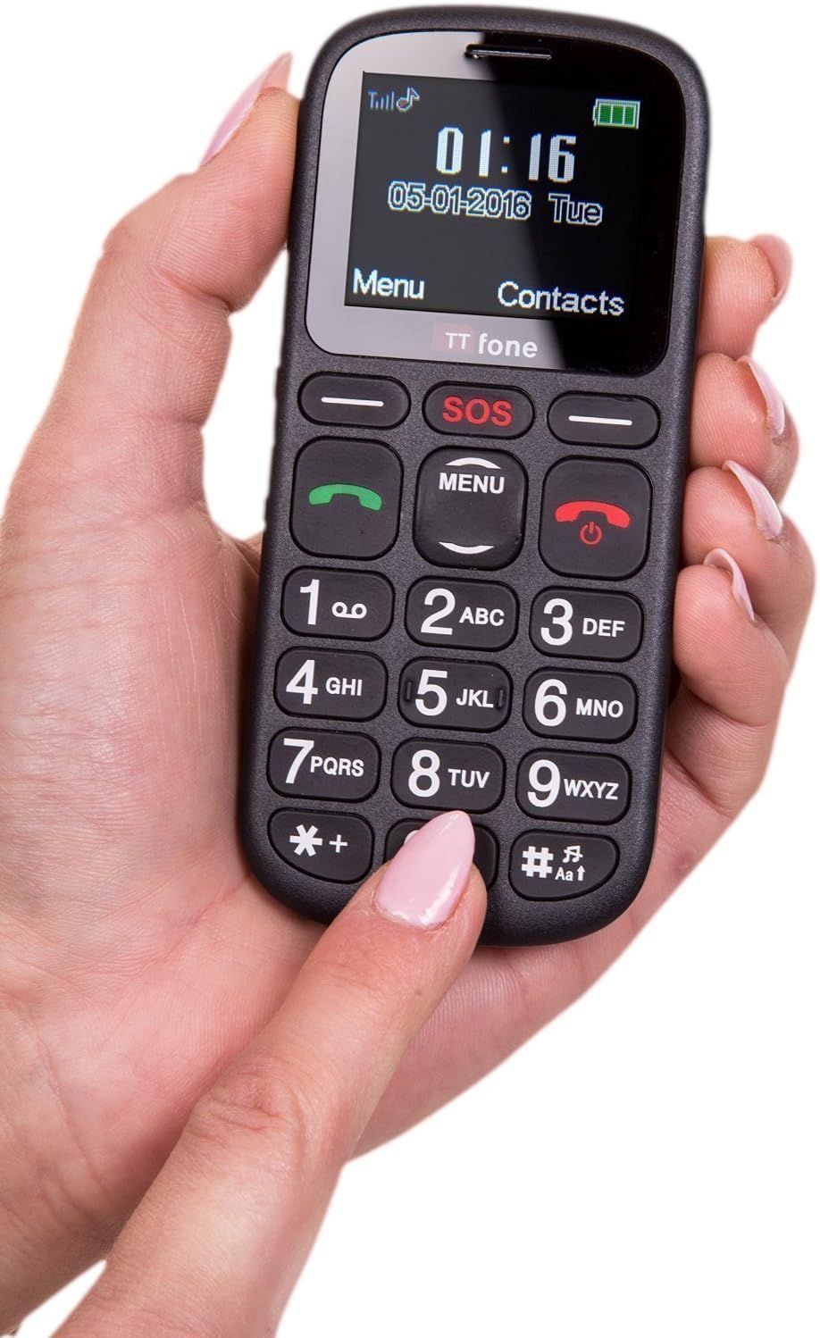 TTfone Comet TT100 Handy GSM 11,4 cm (: 1,77 Zoll – Linux) schwarz