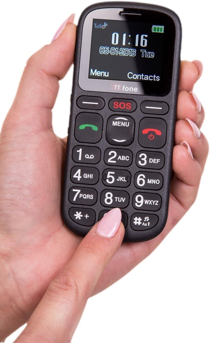 TTfone Comet TT100 Handy GSM 11,4 cm (: 1,77 Zoll – Linux) schwarz