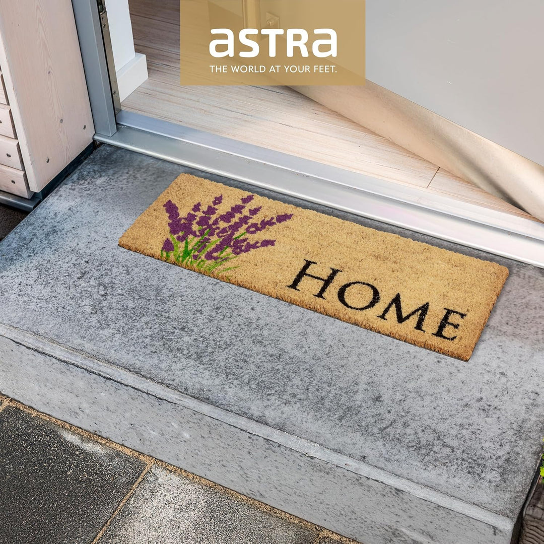 Astra Fussmatte innen Creme Schmutzfänger rutschfest - Kokosmatte antibakteriell - Türmatte Set in G