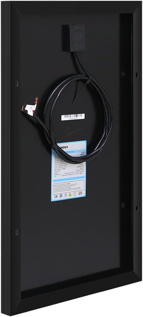 Renogy 30 W Solarmodul Mono 12 V (Schlankes Design) Solarpanel, Solarzelle, Photovoltaikmodul für Au