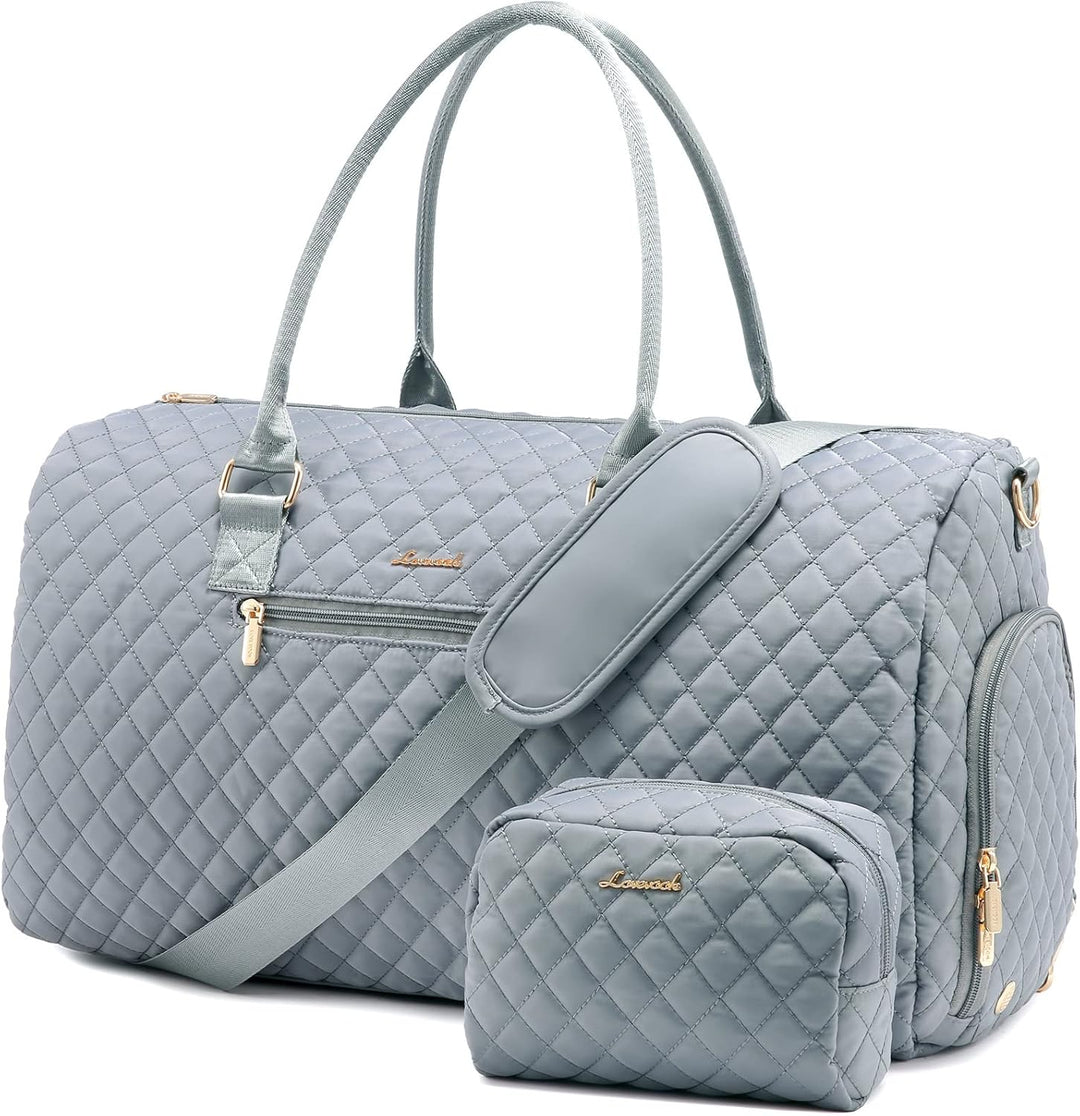 LOVEVOOK Reisetasche Damen, Weekender Travel Bag Kliniktasche Geburt Sporttasche mit Kulturtasche, S