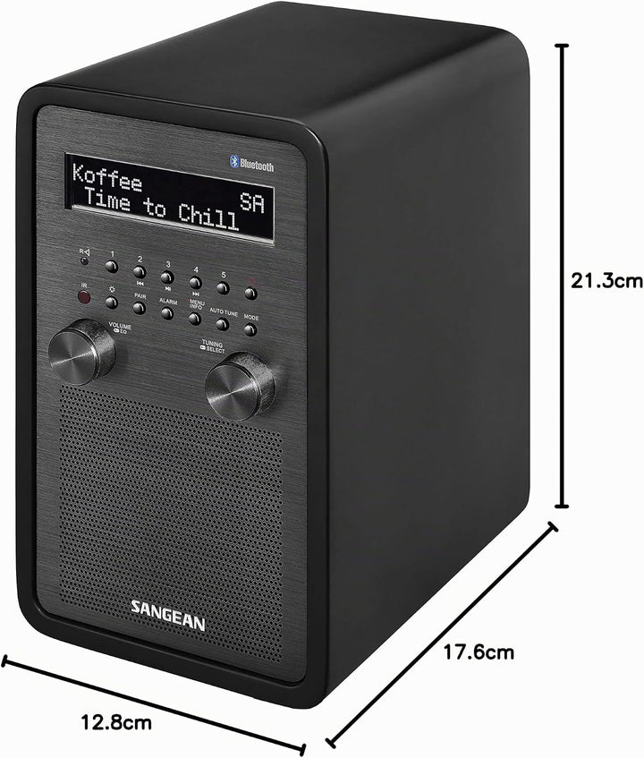 Sangean DDR-60BT Digitalradio (DAB+, UKW-RDS, Bluetooth, AUX-In, Lautsprecheranschluss)