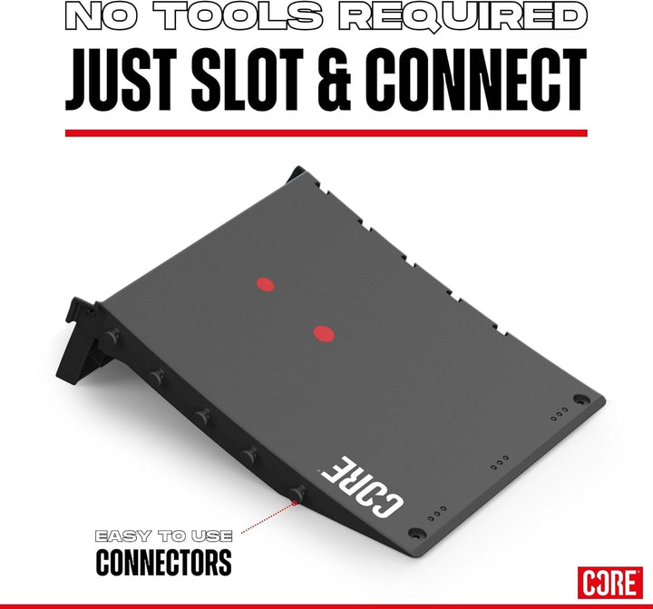 CORE Skate Ramp for Kids - Mini Kicker Scooter Ramp Skateboard Ramp BMX Ramp RC Car, Foldable Bike L