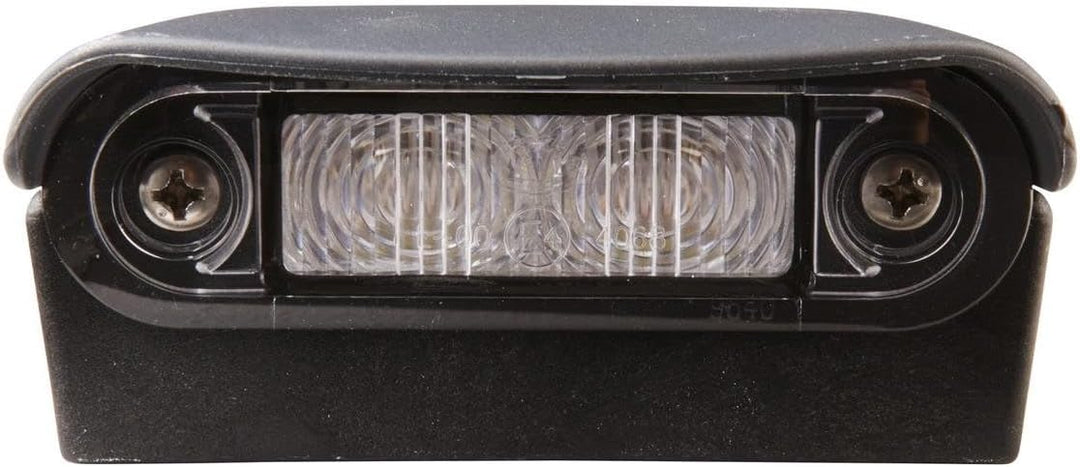 HELLA - Kennzeichenleuchte - LED - 12/24V - Anbau/Schraubanschluss - Lichtscheibenfarbe: glasklar -