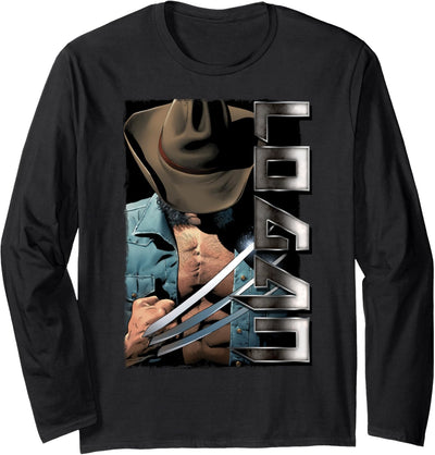 Marvel X-Men Wolverine Old Man Logan Profile Langarmshirt