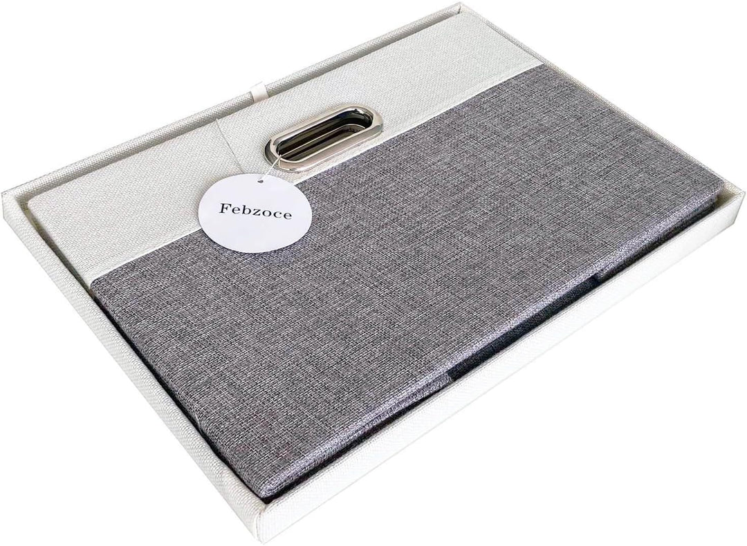 Febzoce Aufbewahrungsbox mit Deckel Klein Faltbarer Stoff Aufbewahrungswürfel Korb Mülleimer Organiz