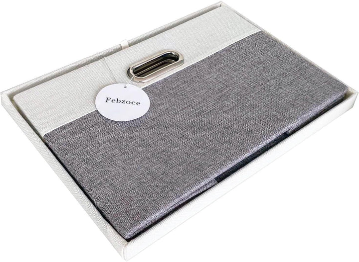 Febzoce Aufbewahrungsbox mit Deckel Klein Faltbarer Stoff Aufbewahrungswürfel Korb Mülleimer Organiz