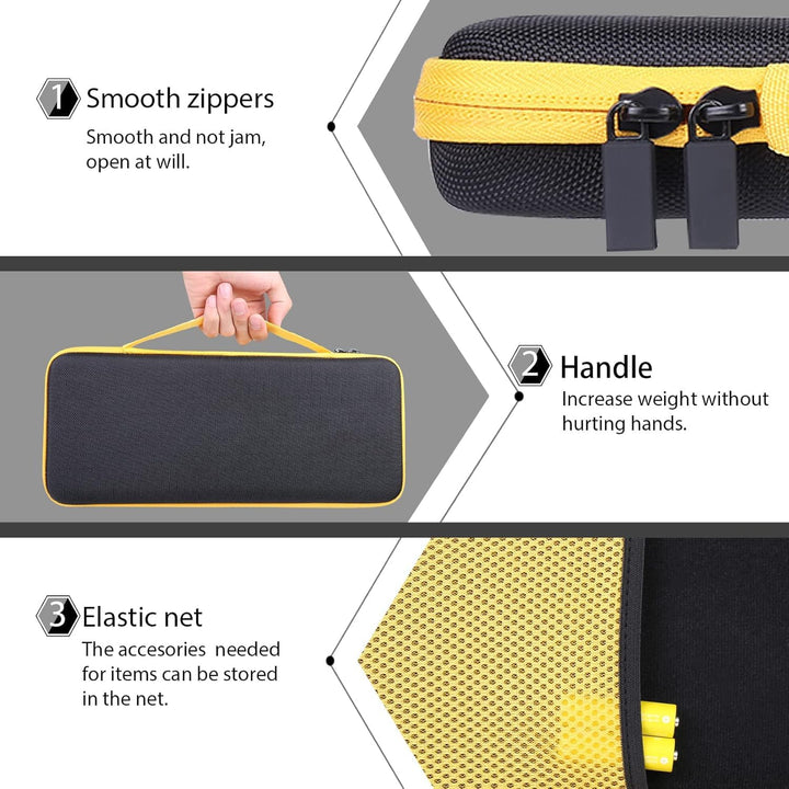 co2CREA case Harte reiseschutzhülle Etui Tasche für Logitech K400 Plus Kabellose Touch-TV-Tastatur (