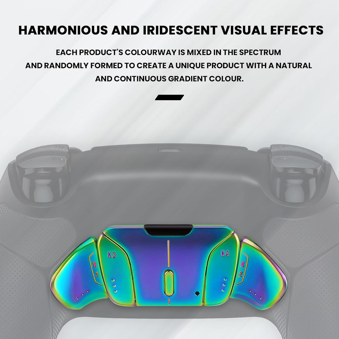 eXtremeRate Programmierbar RISE4 Remap Kit für ps5 Controller BDM-030/040,Real Metal Buttons(RMB) Re