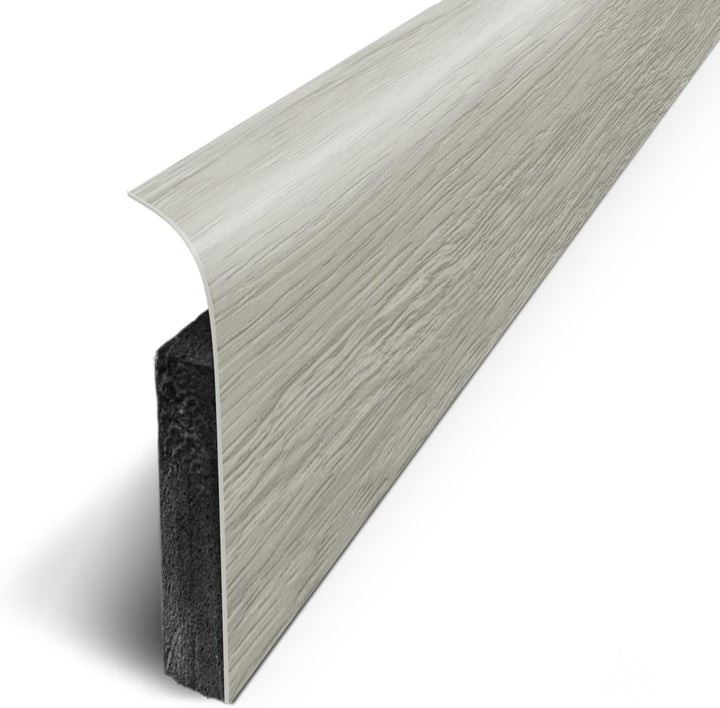 Sockelleisten, selbstklebend mit 3M-Klebeband, 120 x 70 cm, 5 Stück, grau, D180503D Eiche (Bleiweiss