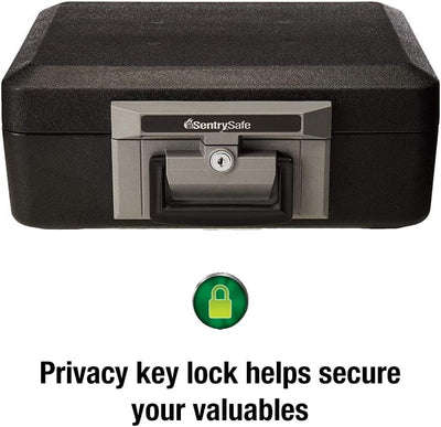 Sentry Safe 1160 1160 cm Feuerfester Schlosskasten, Schwarz, 0.25 cu. ft, Schwarz