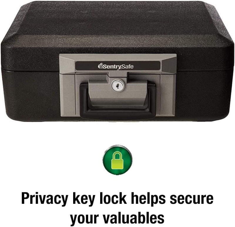 Sentry Safe 1160 1160 cm Feuerfester Schlosskasten, Schwarz, 0.25 cu. ft, Schwarz