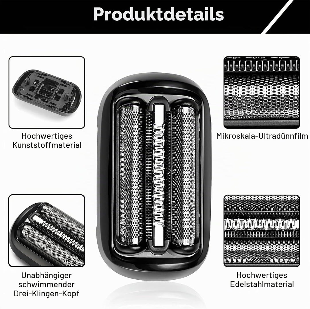 53B Scherköpfe Serie 5, Scherkopf S5 Kompatibel mit Herrenrasierer der Serie 5 und 6, Bequemes und S