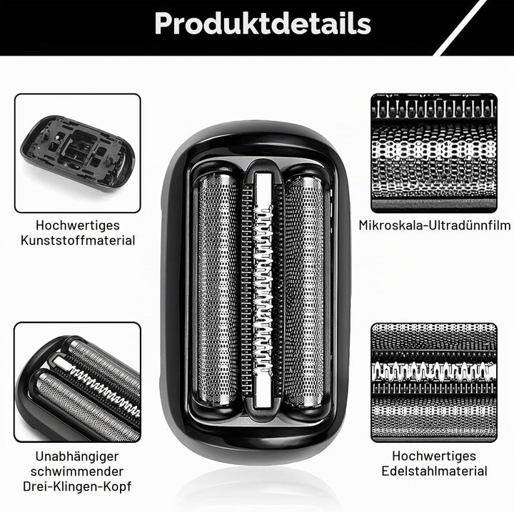 53B Scherköpfe Serie 5, Scherkopf S5 Kompatibel mit Herrenrasierer der Serie 5 und 6, Bequemes und S
