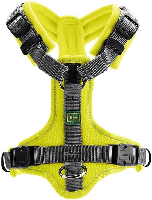 HUNTER Geschirr Maldon 53-71/M Limette/Grau M, Limette/Grau M