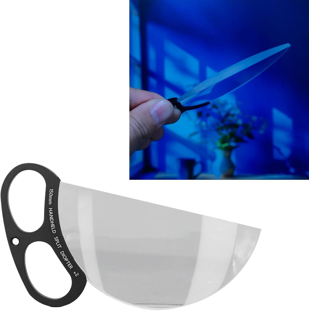 150 Mm 2 Dioptrien-Linsenfilter mit Hand-Split-Filter für Kamerafotografie, Vordergrundunschärfe, Fi