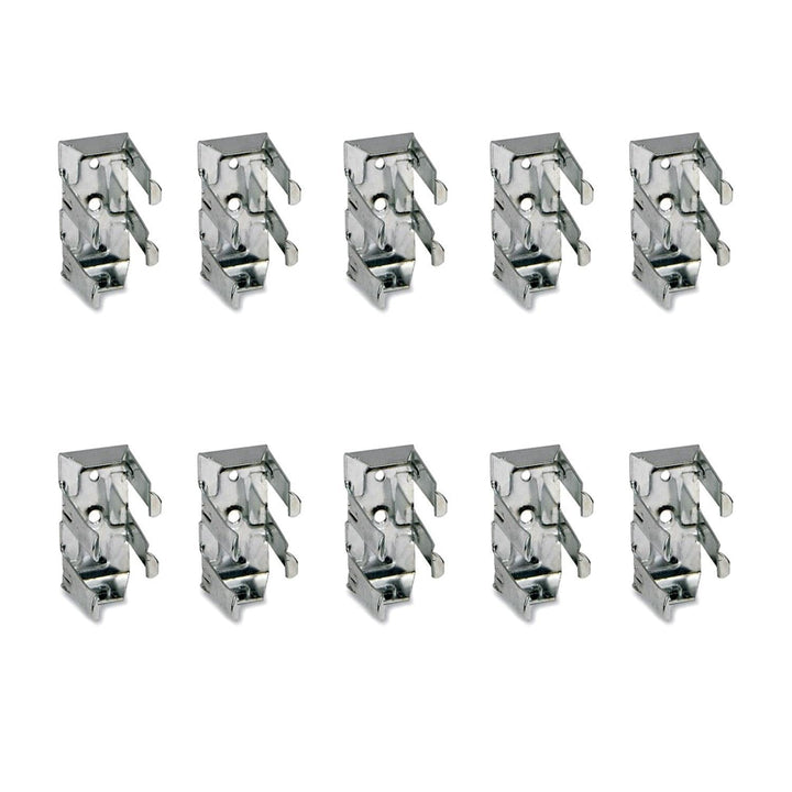 bricoleva.it Universal-Sockelhaken für Küche, Sockelleisten, Sockelleisten, Küche (Aluminium, 10 Stü