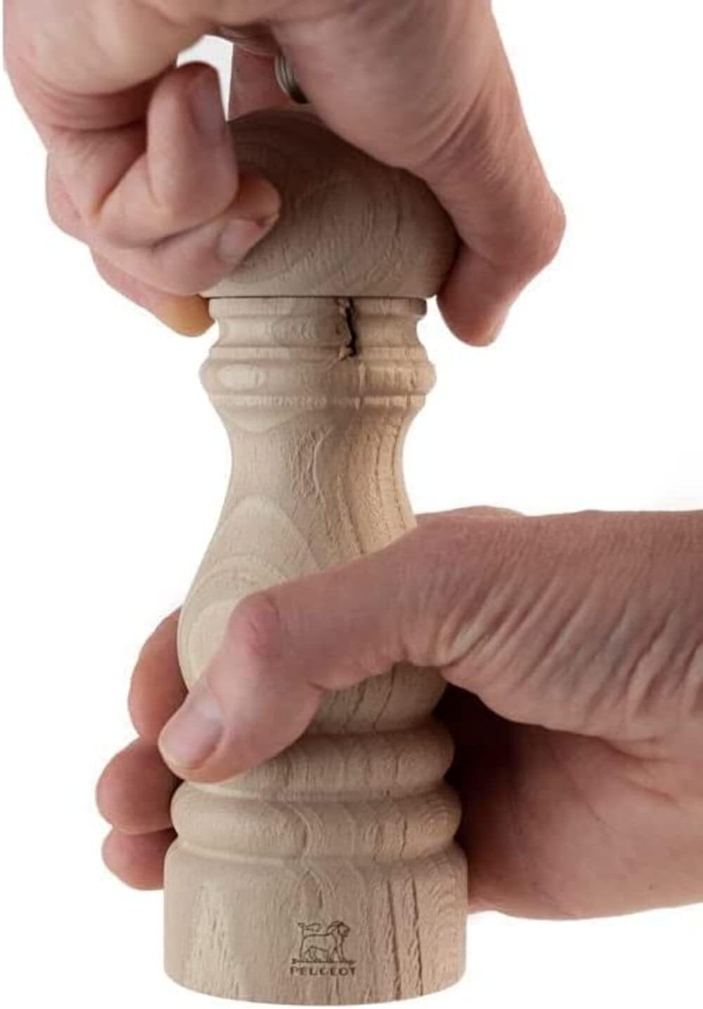 PEUGEOT - Pfeffermühle Paris Nature 18 cm + Schwarzer Bio Pfeffer aus fairem Handel - Klassische Mah