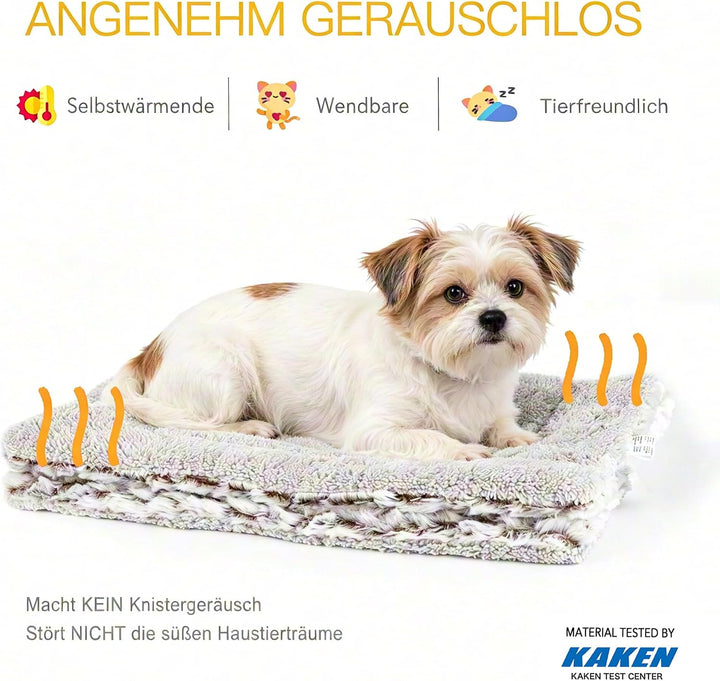 Mora Pets Wärmedecke für Katze Selbstheizende Katzendecke Selbstwärmend Decke Heizdecke für Katzen u