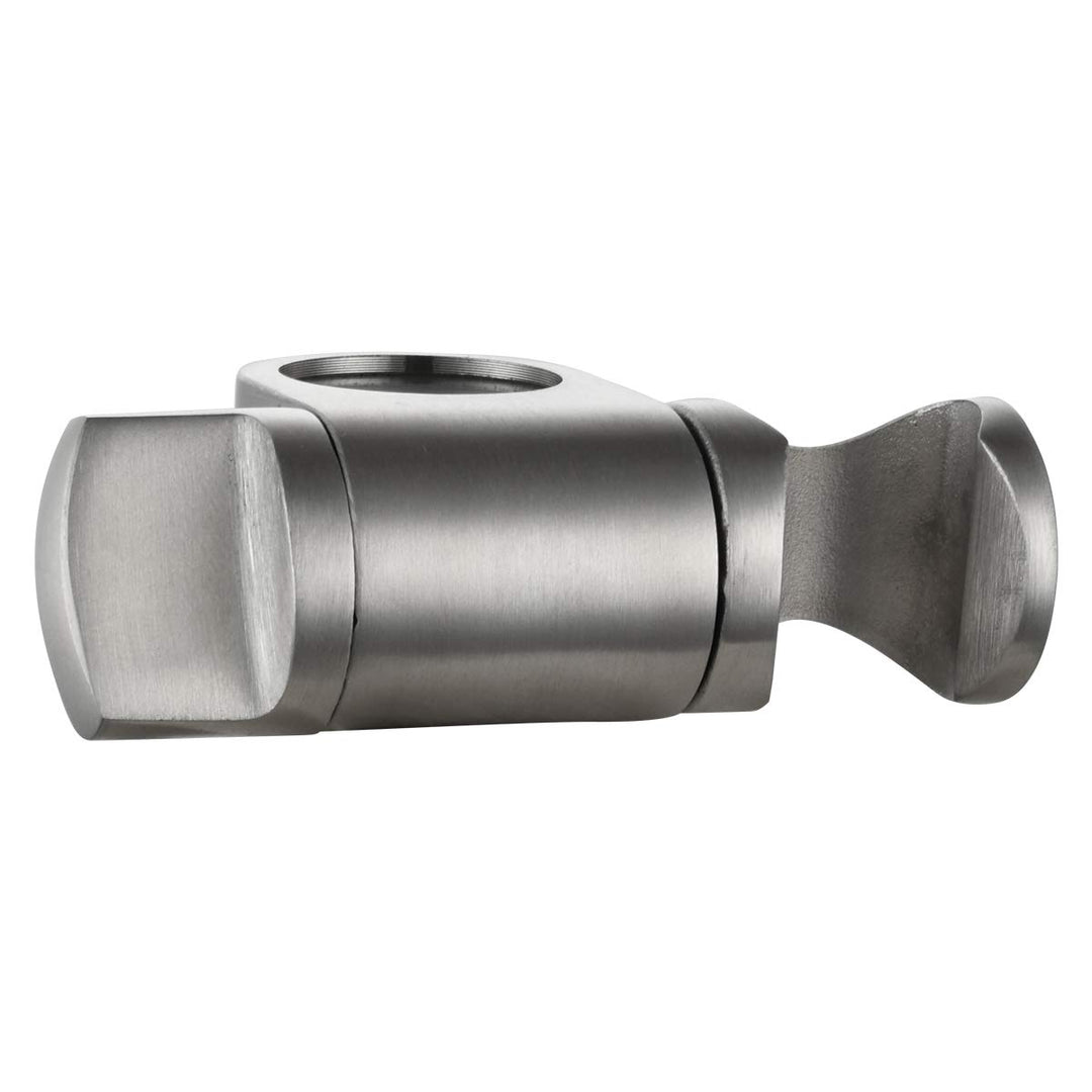 Tecmolog Edelstahl Handbrause Halterung Winkel Verstellbar Duschkopfhalterung für Duschstange 25 mm,