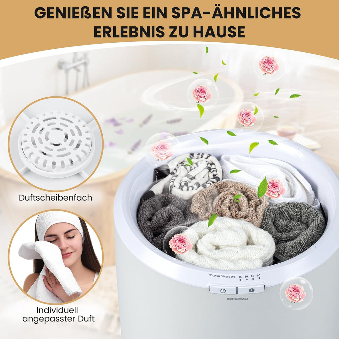COSTWAY 20L Handtuchwärmer, Deckenwärmer mit Timer &amp; automatischer Abschaltung, Handtuchbehälter ele