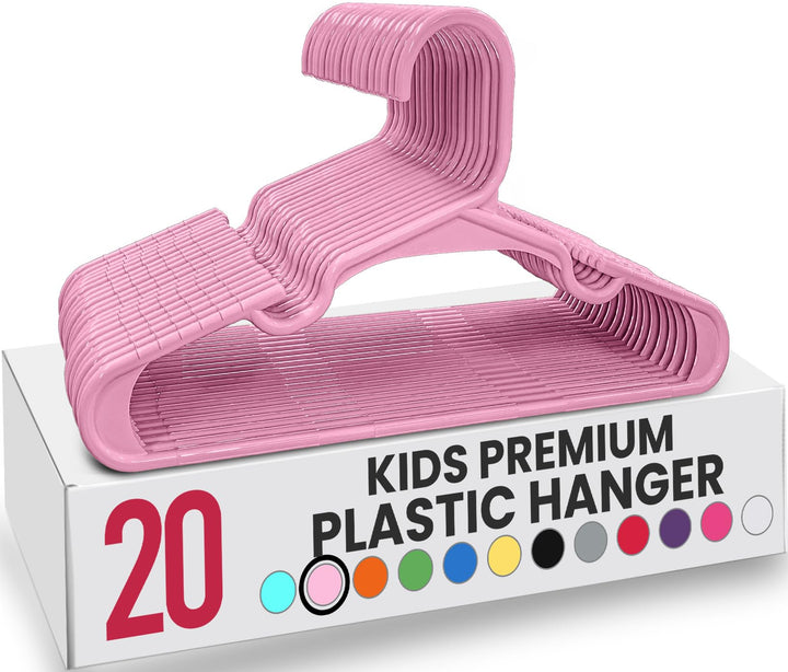 Utopia Home Packung mit 20 Kinderkleiderbügeln - 11,5“ Baby- und Kinderkleiderbügel aus Kunststoff f
