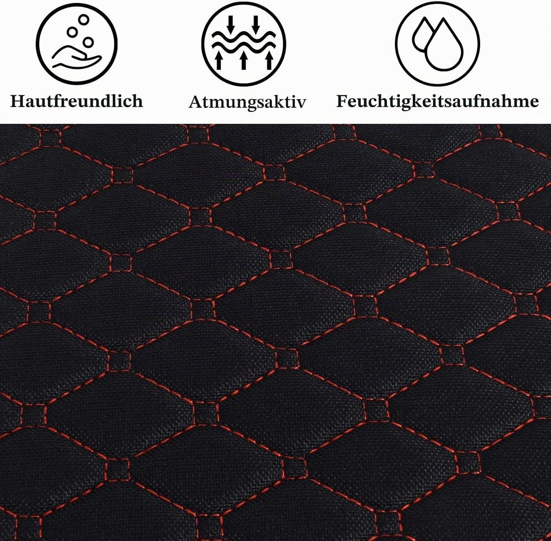 Colexy 2 Stück Universal Sitzauflagen Vordersitze 51 * 50 cm Sitzkissen Auto Vordersitze rutschfest