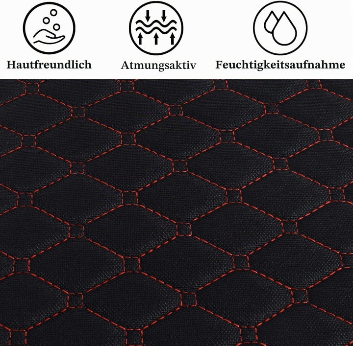 Colexy 2 Stück Universal Sitzauflagen Vordersitze 51 * 50 cm Sitzkissen Auto Vordersitze rutschfest