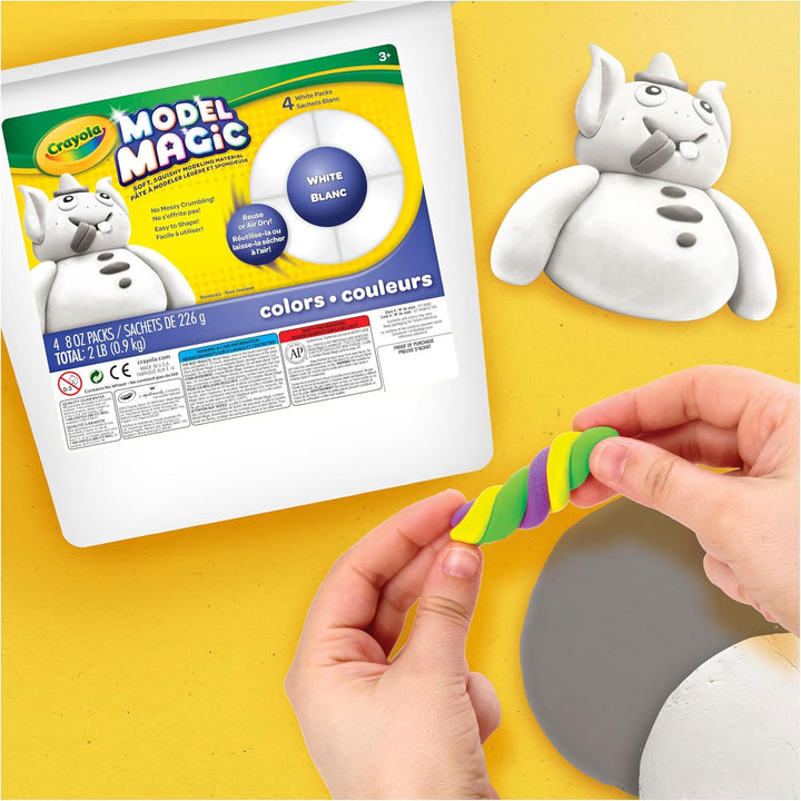 CRAYOLA – 57-4400.0030 – Model Magic im Fässchen, Weiss