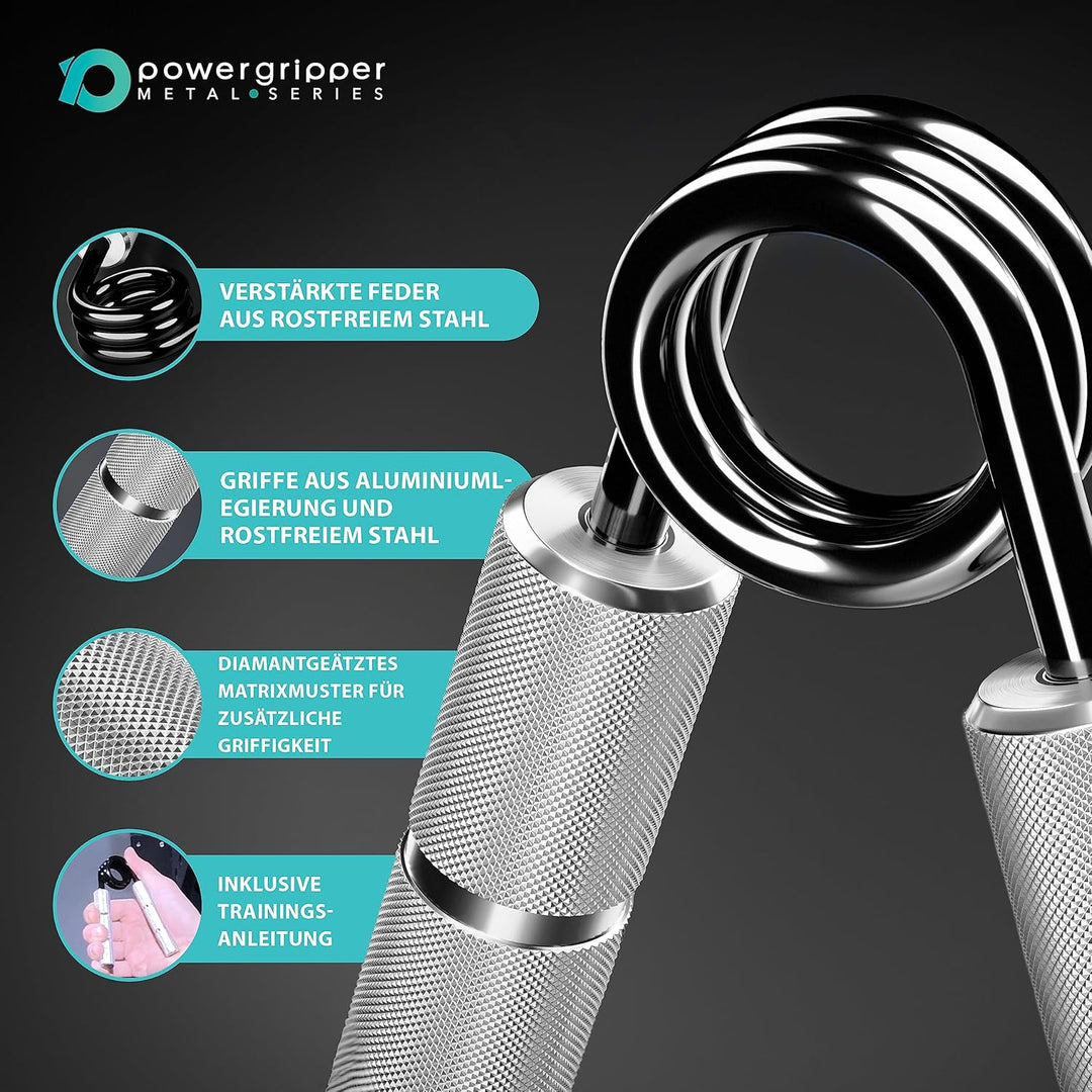 RPM Power PowerGripper Metall Handmuskeltrainer - (50lbs - 400lbs) für das Training von Griffen, Han