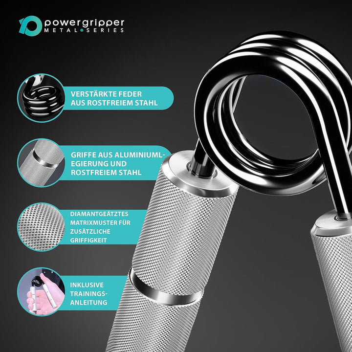 RPM Power PowerGripper Metall Handmuskeltrainer - (50lbs - 400lbs) für das Training von Griffen, Han