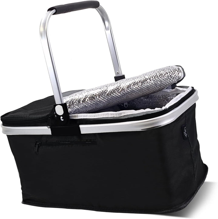 24L Einkaufskorb Gross Isolierkorb Kühlkorb Kühltasche Picknickkorb Thermotasche Kühltasche Thermo T