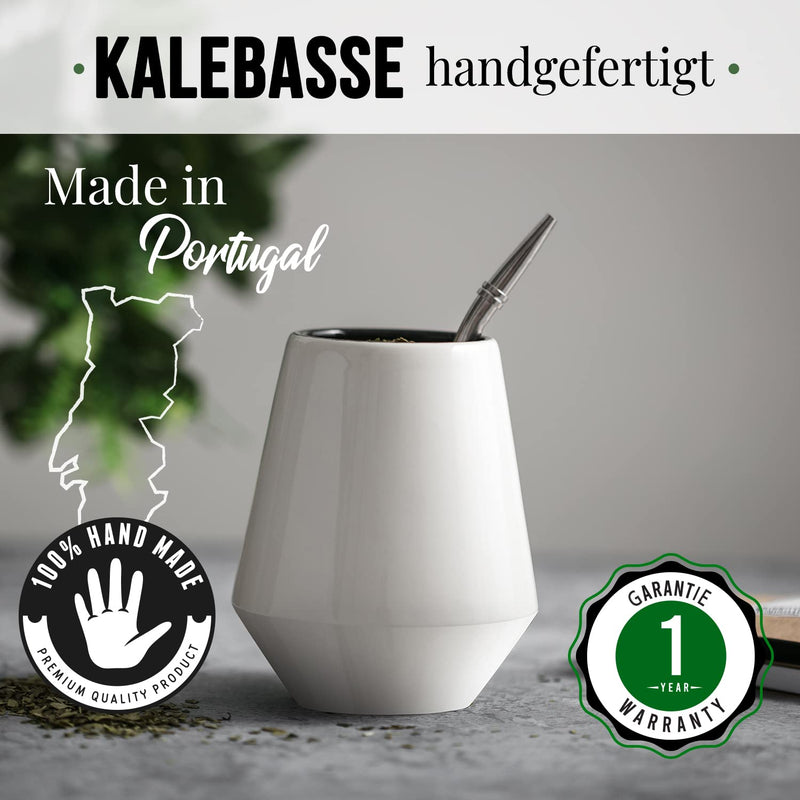 Origeens Mate Tee Set mit Mate Becher, Bombilla, und Bio Yerba Mate Tee | Design Mate Tee Becher aus