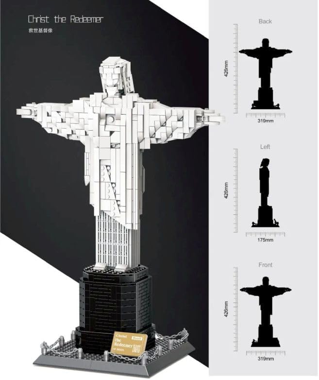 Architekturmodell zum Bauen mit Bausteinen. Christus der Erlöser. Rio de Janeiro. Christus Von Rio D