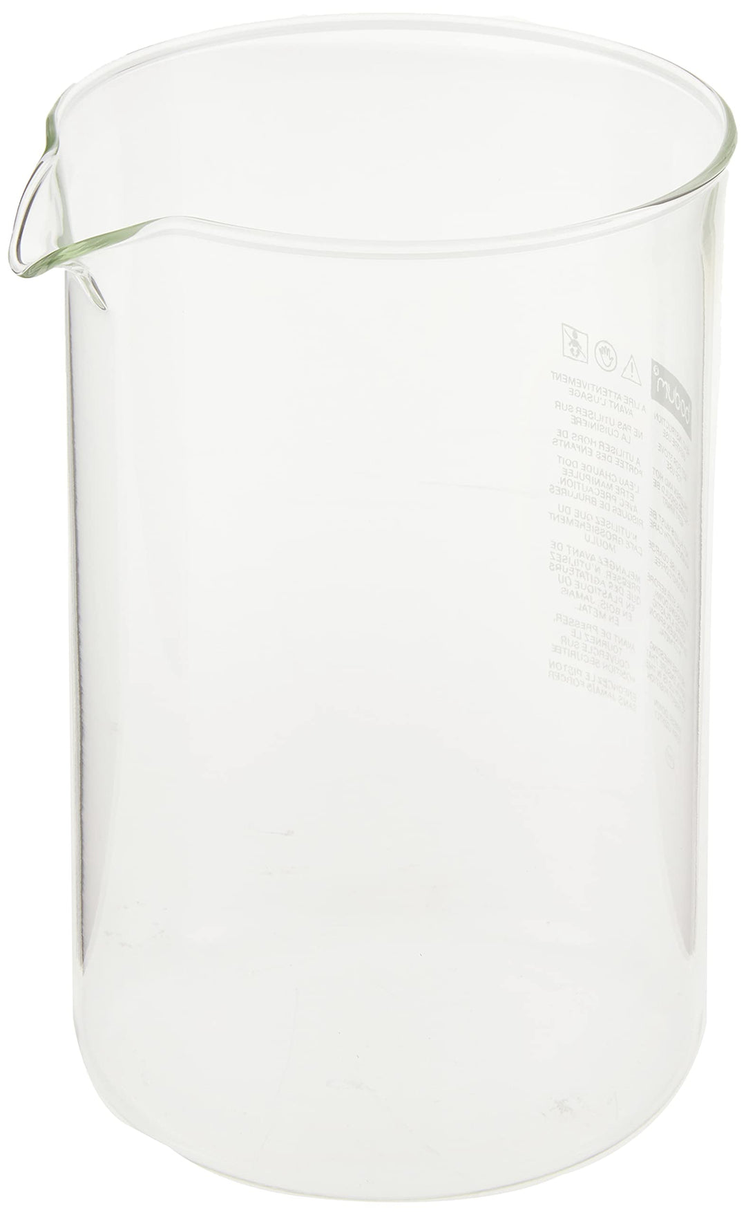 Bodum 1512-10 12-Tassen-Kaffeebecher-Ersatzbecher, Glas - transparent, 1,5 L A
