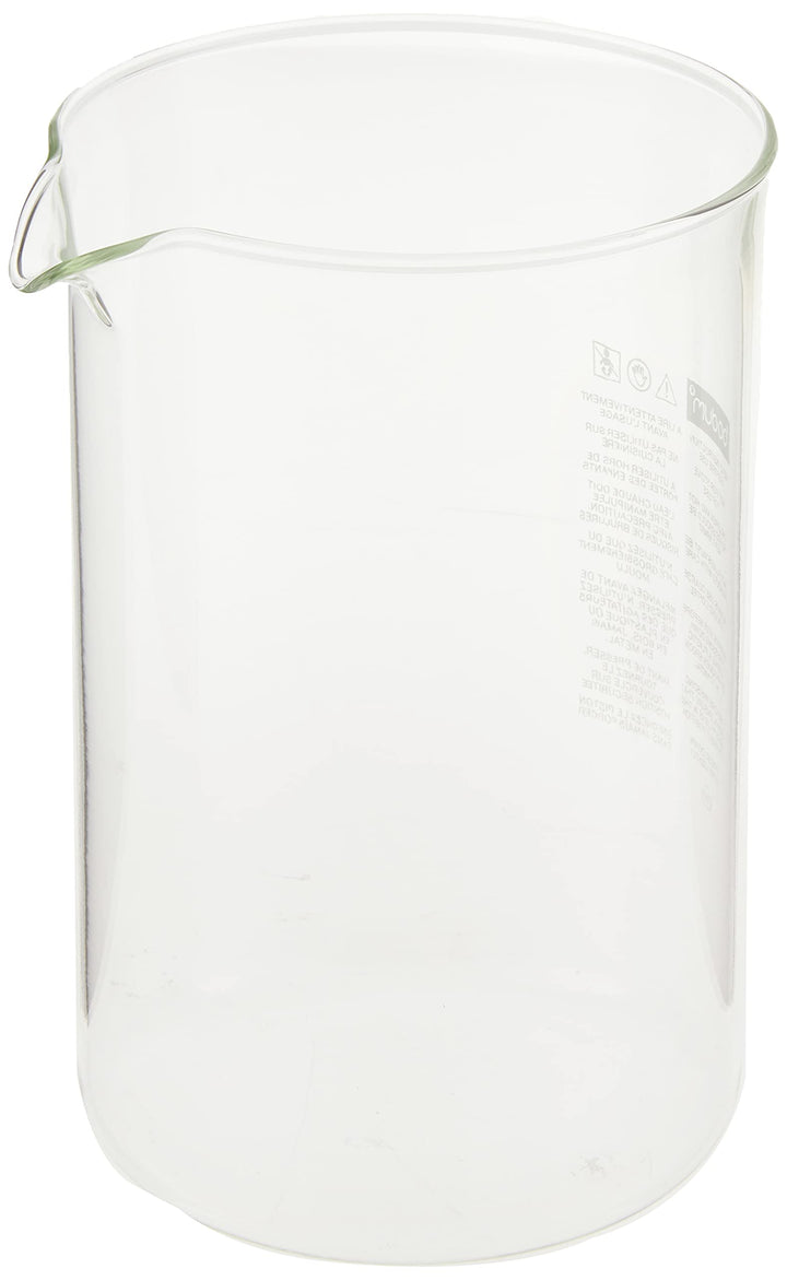 Bodum 1512-10 12-Tassen-Kaffeebecher-Ersatzbecher, Glas - transparent, 1,5 L A