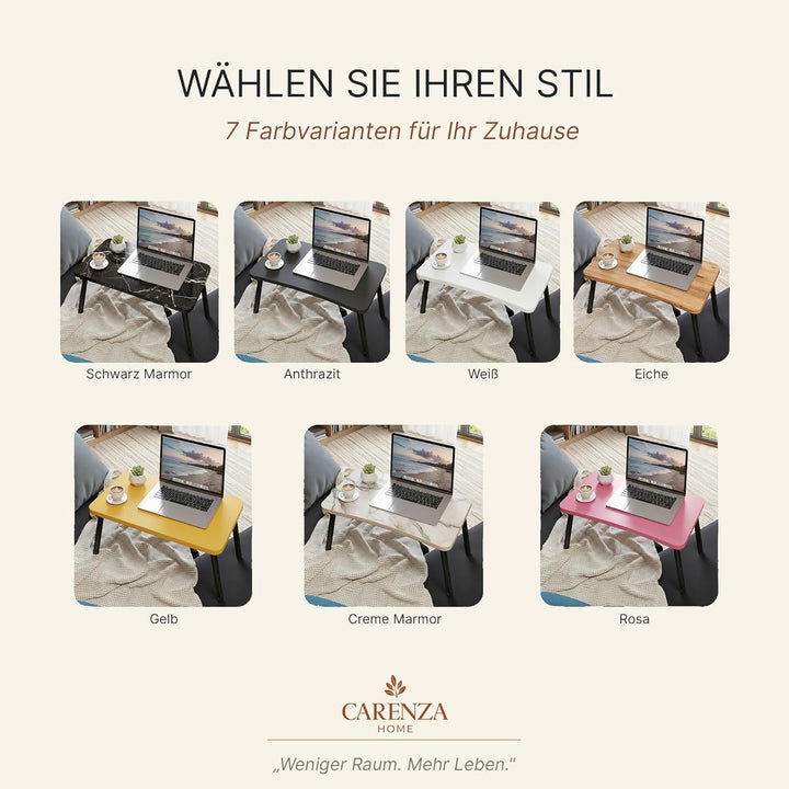 Laptoptisch Klappbar Betttisch Faltbar 59x35x24cm Sofatisch Beistelltisch Couch Bett 7 Farben Schrei