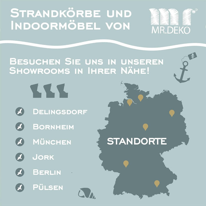Getränkehalter für Strandkörbe - Edelstahl Halter für Gläser & Becher - Flaschenhalter für Champagne