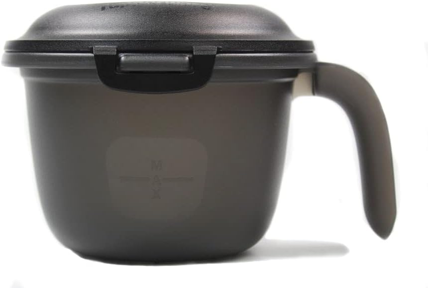 Tupperware Mikrowelle Junior-Reis-Meister 550 ml schwarz/weiss Single Reiskocher