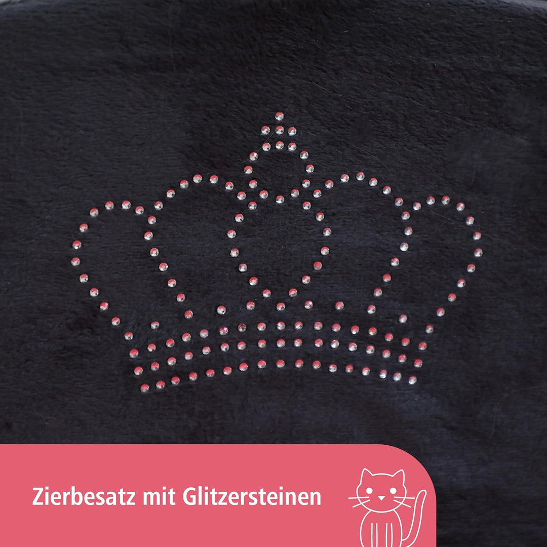 Kerbl 81548 Kratzbaum Lounge Deluxe, Höhe: 70 cm, grau/rot