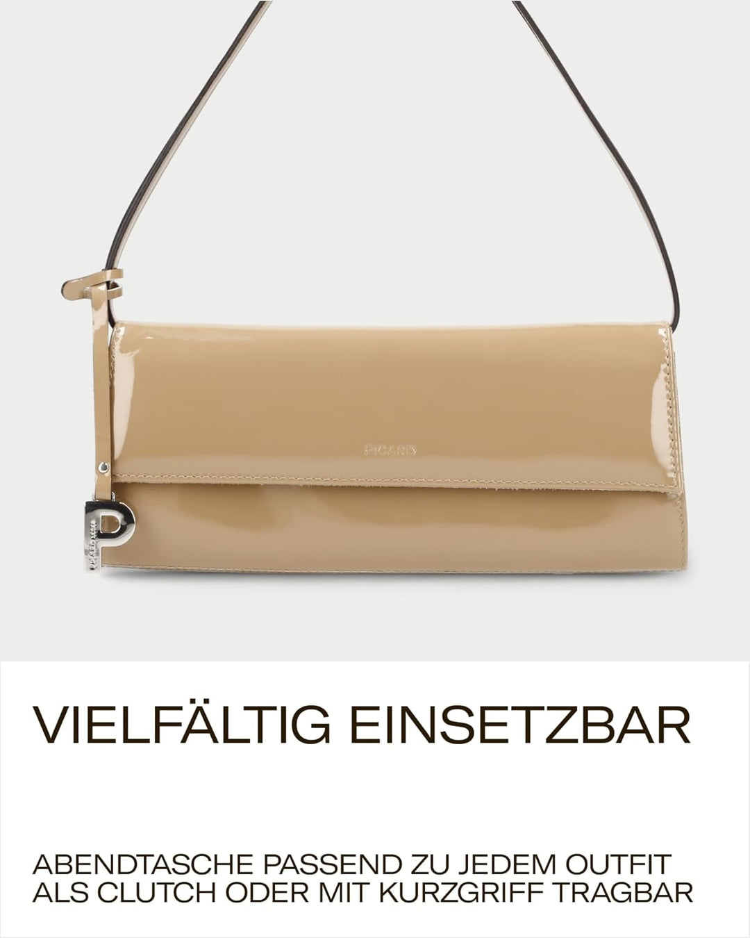 Picard Damen Abendtasche AUGURI aus Rindsleder Klein, 0 | mit Magnetverschluss | Abendtasche | Abend