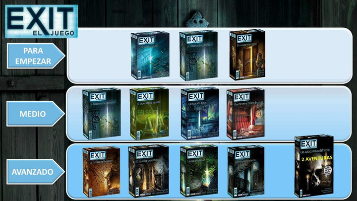 Devir Exit Escape-Room-Spiel, BGEXIT4, Sortiert, One Size Die Verbotene Burg (spanische Ausgabe), Di