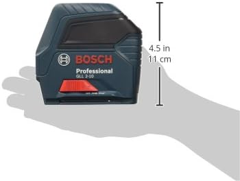 Bosch Professional Linienlaser GLL 2-10 (roter Laser, Arbeitsbereich: bis 10 m, 3x AA-Batterie, Tasc