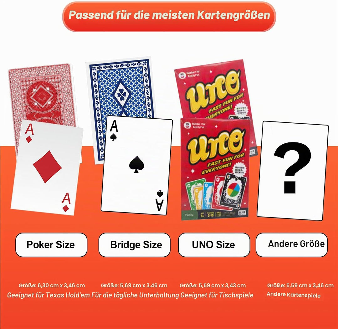 2/6 Deck Automatischer Kartenmischer (Spielkarten im Lieferumfang enthalten) – Batteriebetriebener e